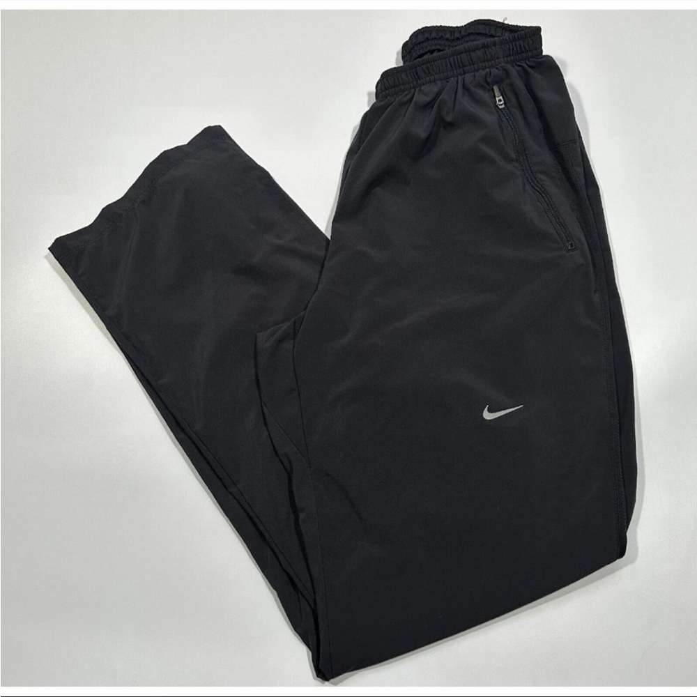 Nike Mens Dri-Fit Stretch Woven Lightweight Running Pants 519809 Black Size M